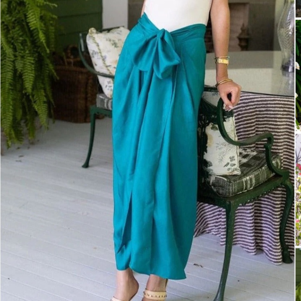 Julia Amory Cartagena Teal Maxi Skirt
